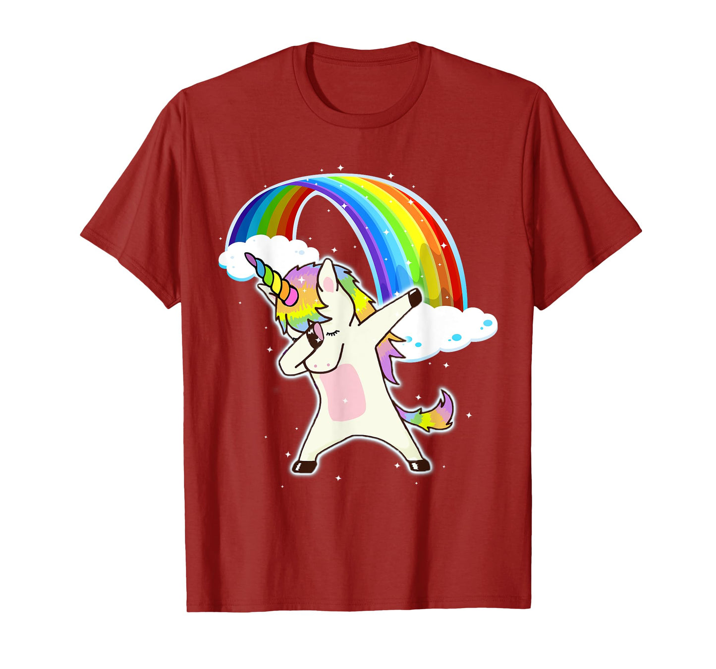 Dabbing Unicorn Rainbow T Shirt Unicorn Gift T-Shirt