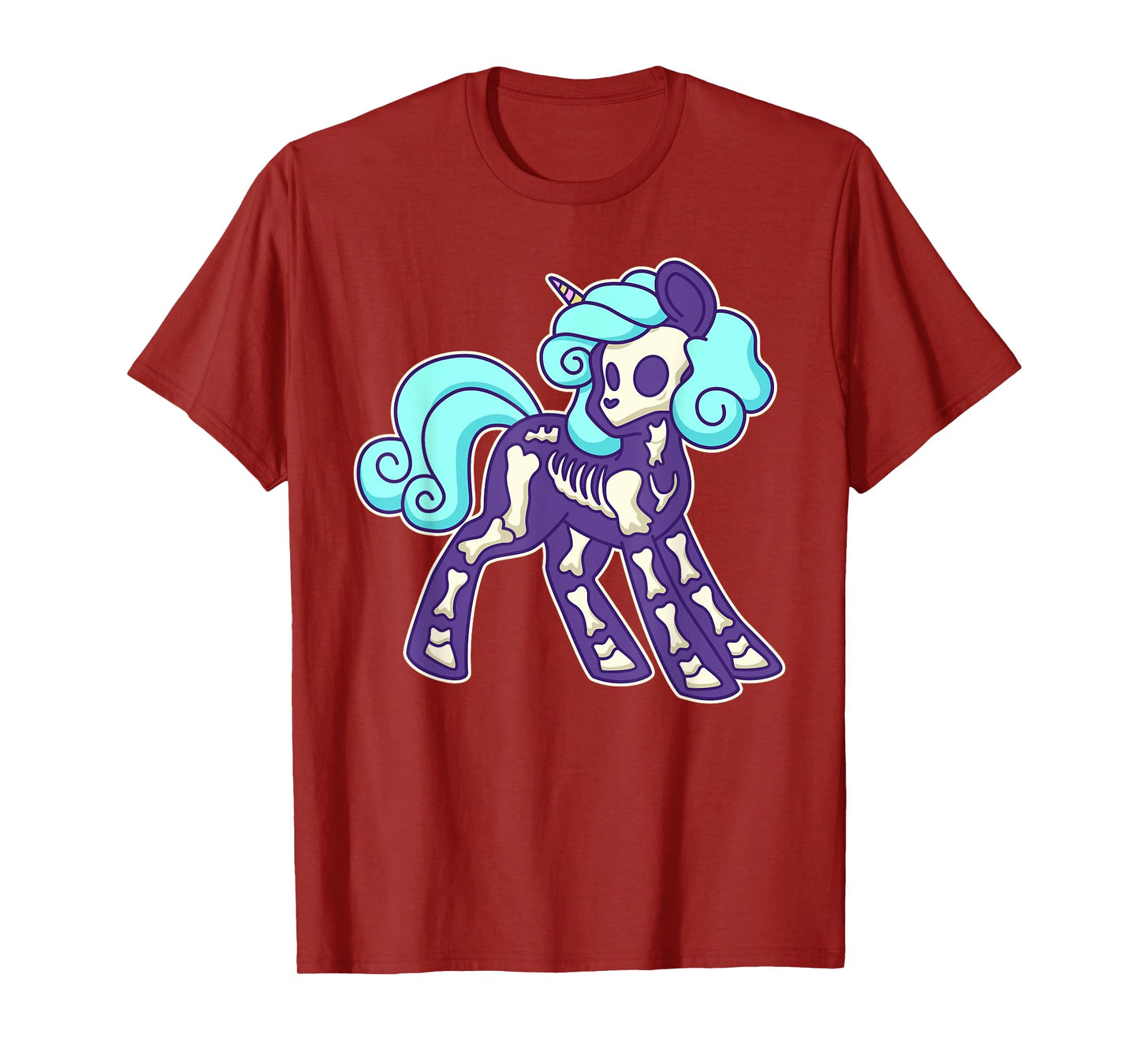 Pastel Goth Unicorn Skeleton T-Shirt