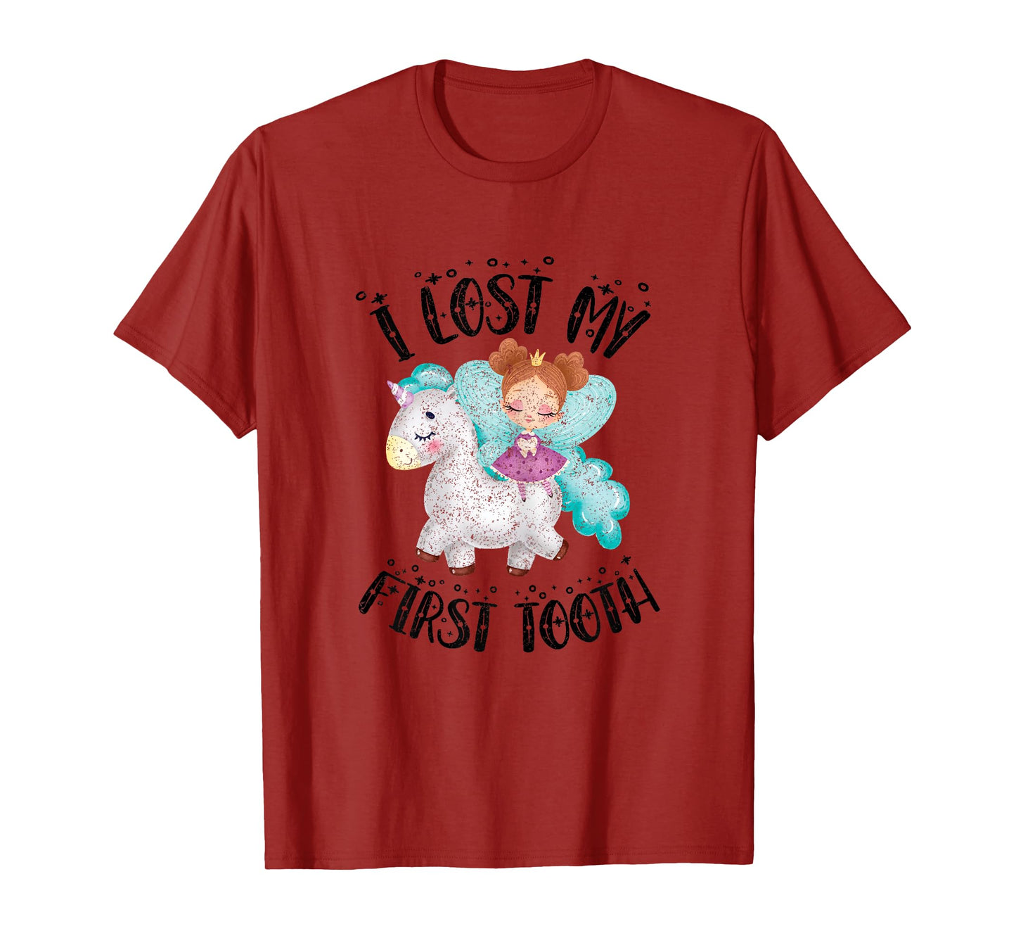 Cute Novelty I Lost My First Baby Tooth Out Fairy Unicorn T-Shirt