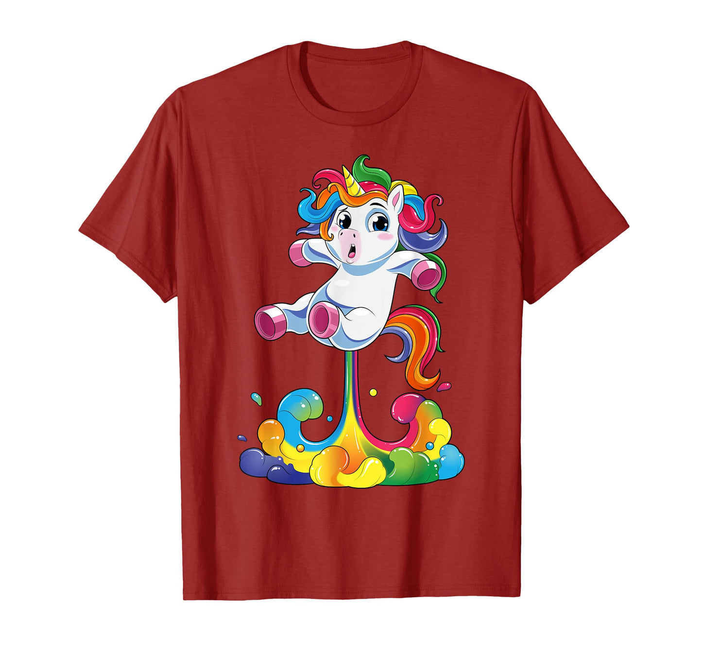 Unicorn Shirt Funny Magical Fart Unicorn Farting Rainbow T-Shirt