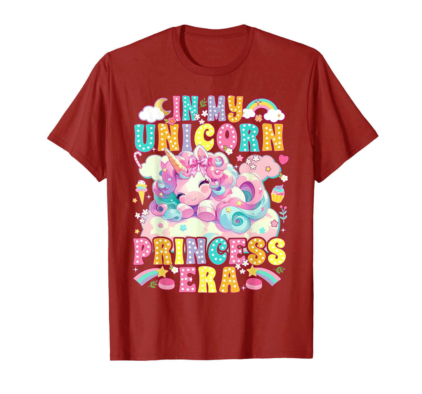 In My Unicorn Princess Era Unicorn Lover Girl T-Shirt
