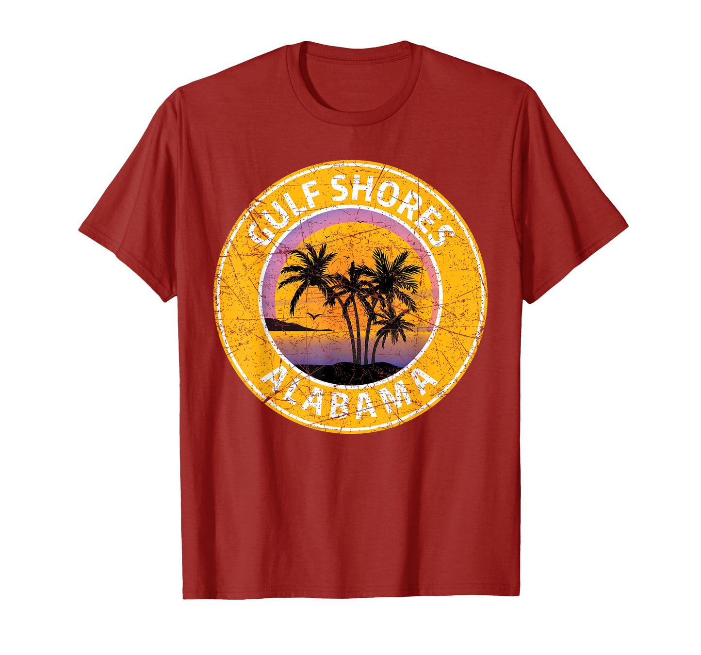 Gulf Shores Alabama Al Vintage Retro 80s Summer Travel T-Shirt
