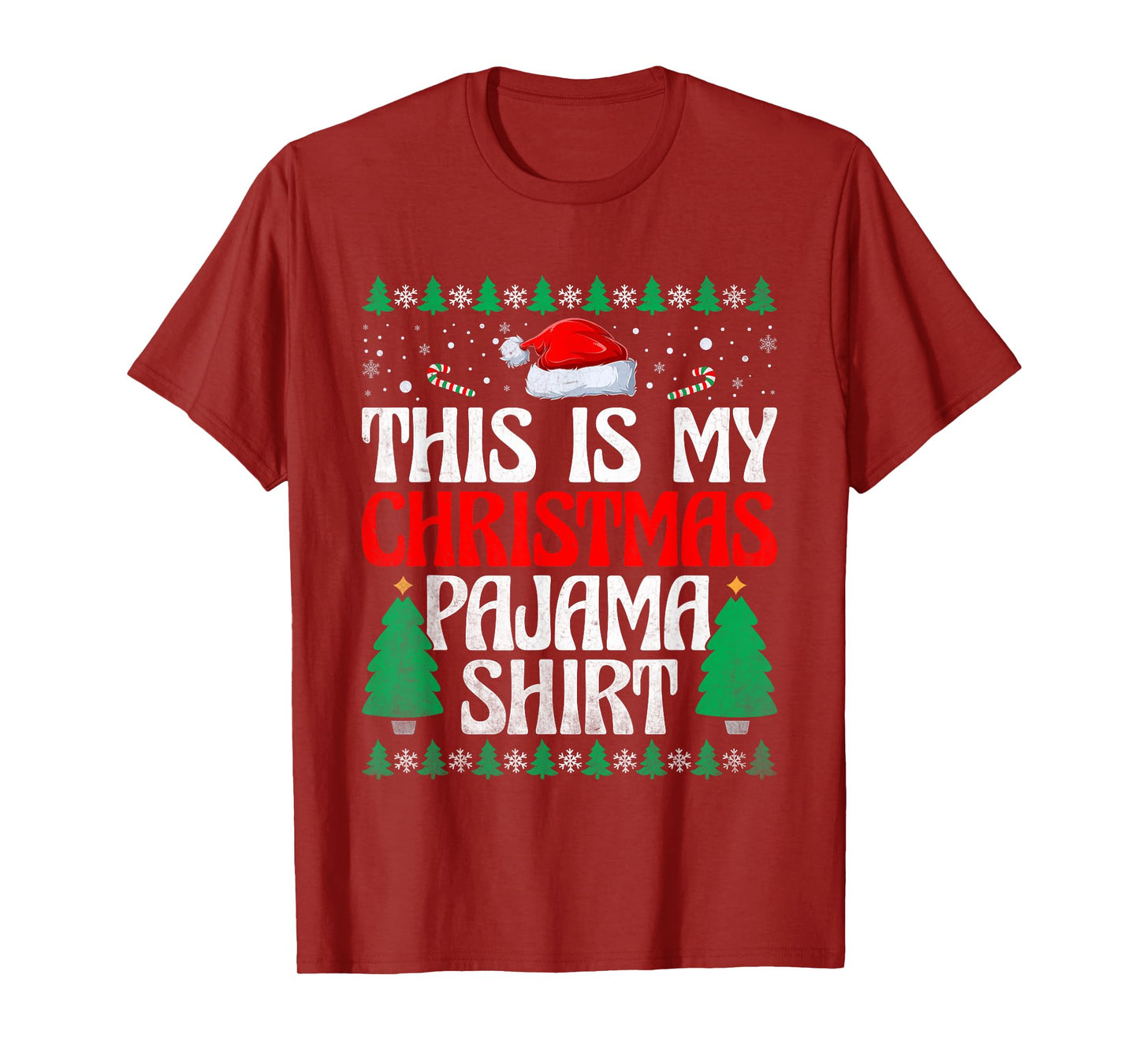 This Is My Christmas Pajama Shirt Christmas X-mas Holiday T-Shirt