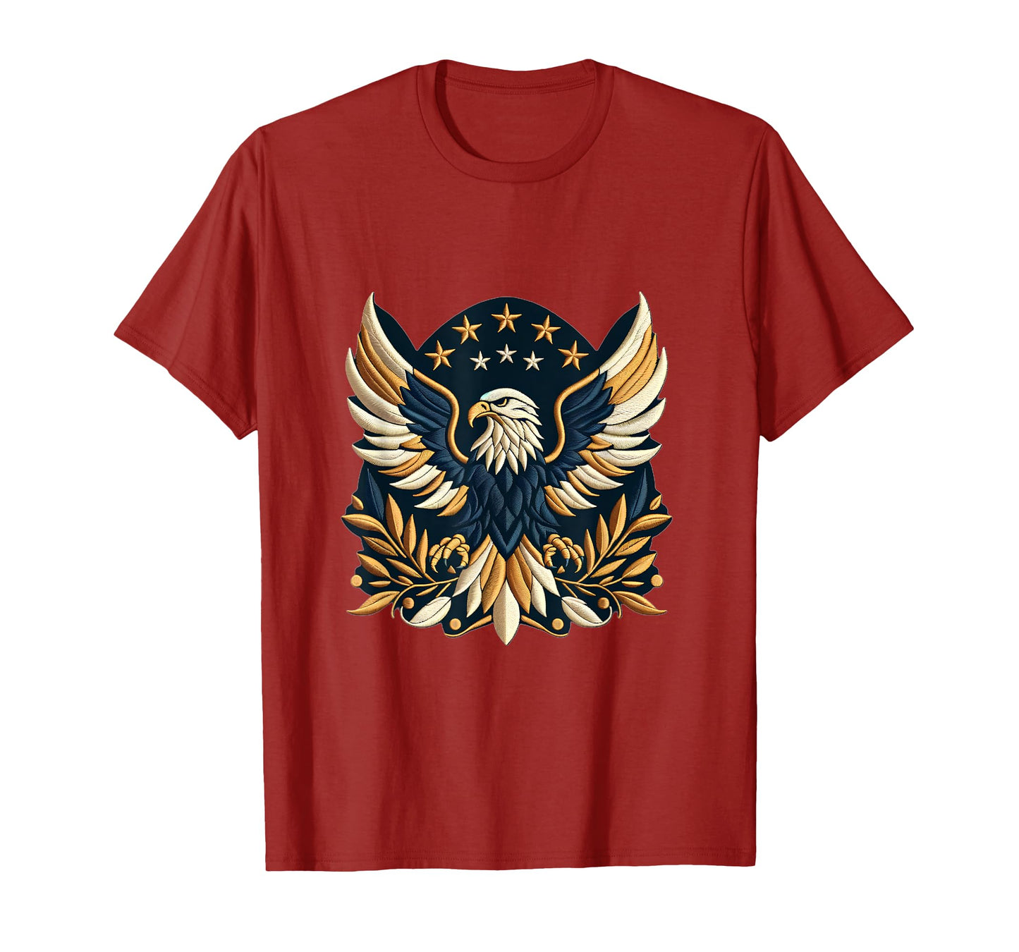 American Eagle Emblem Embroidery-Inspired design T-Shirt