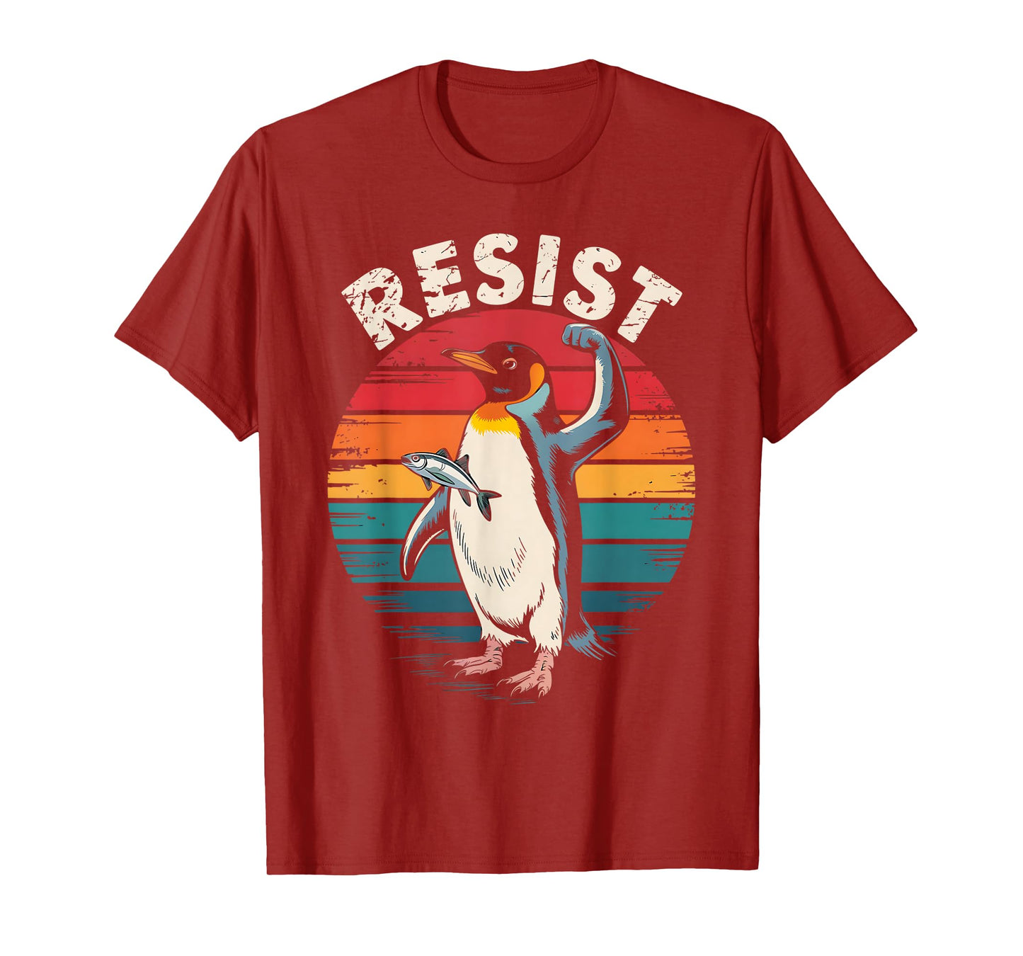 Funny Resist Penguin Activism Graphic We Stand With Penguins T-Shirt