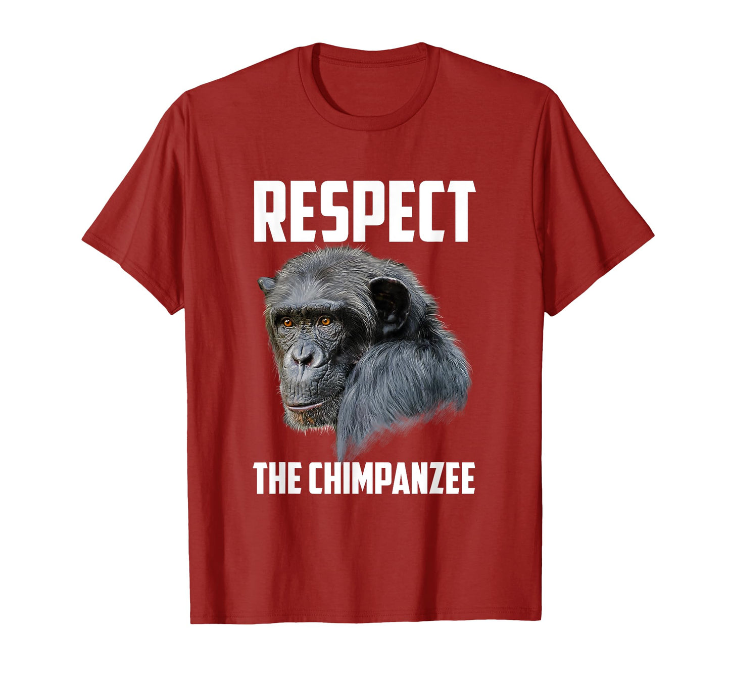 Respect Chimpanzee Art Monkey Chimp Ape Animal Lover Novelty T-Shirt