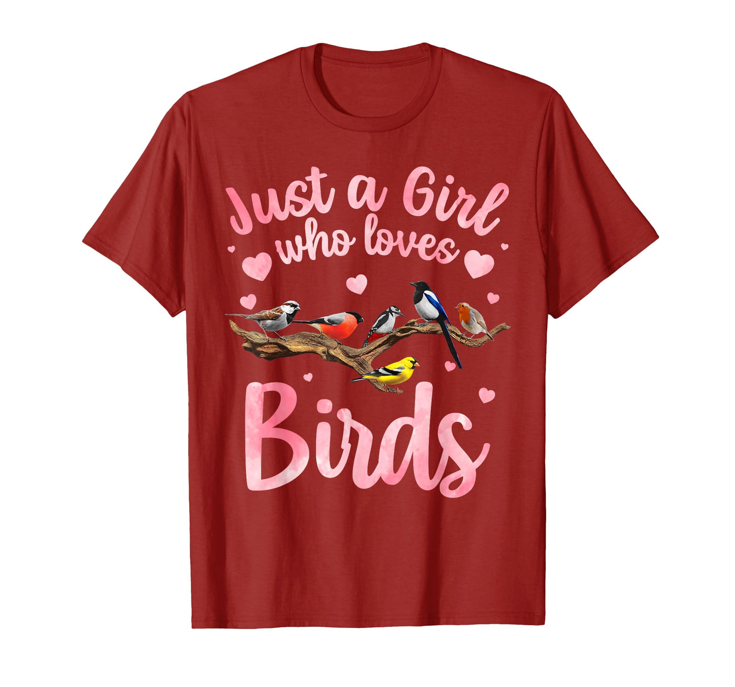 Cool Bird Watcher Art For Women Girls Birding Nerd Birder T-Shirt