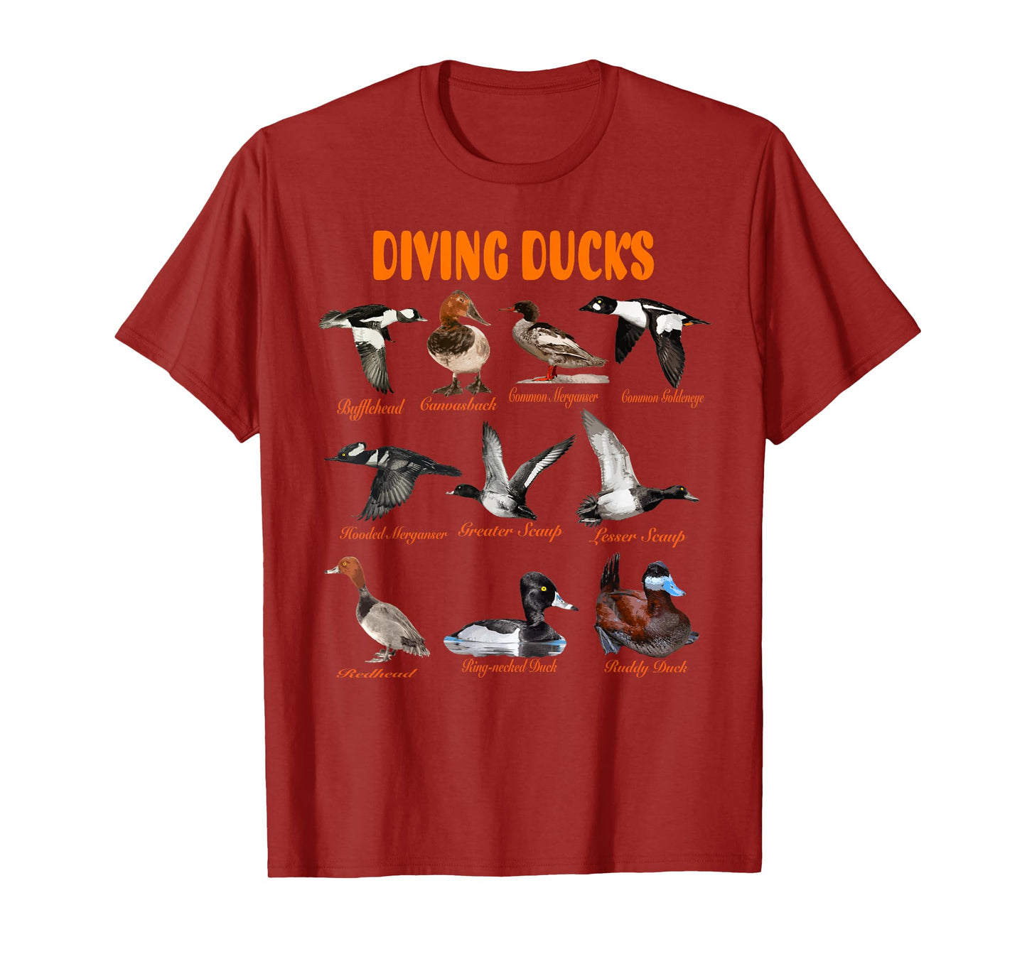 Diving Ducks Hunter Duck Hunting Trip Canvasback Merganser T-Shirt