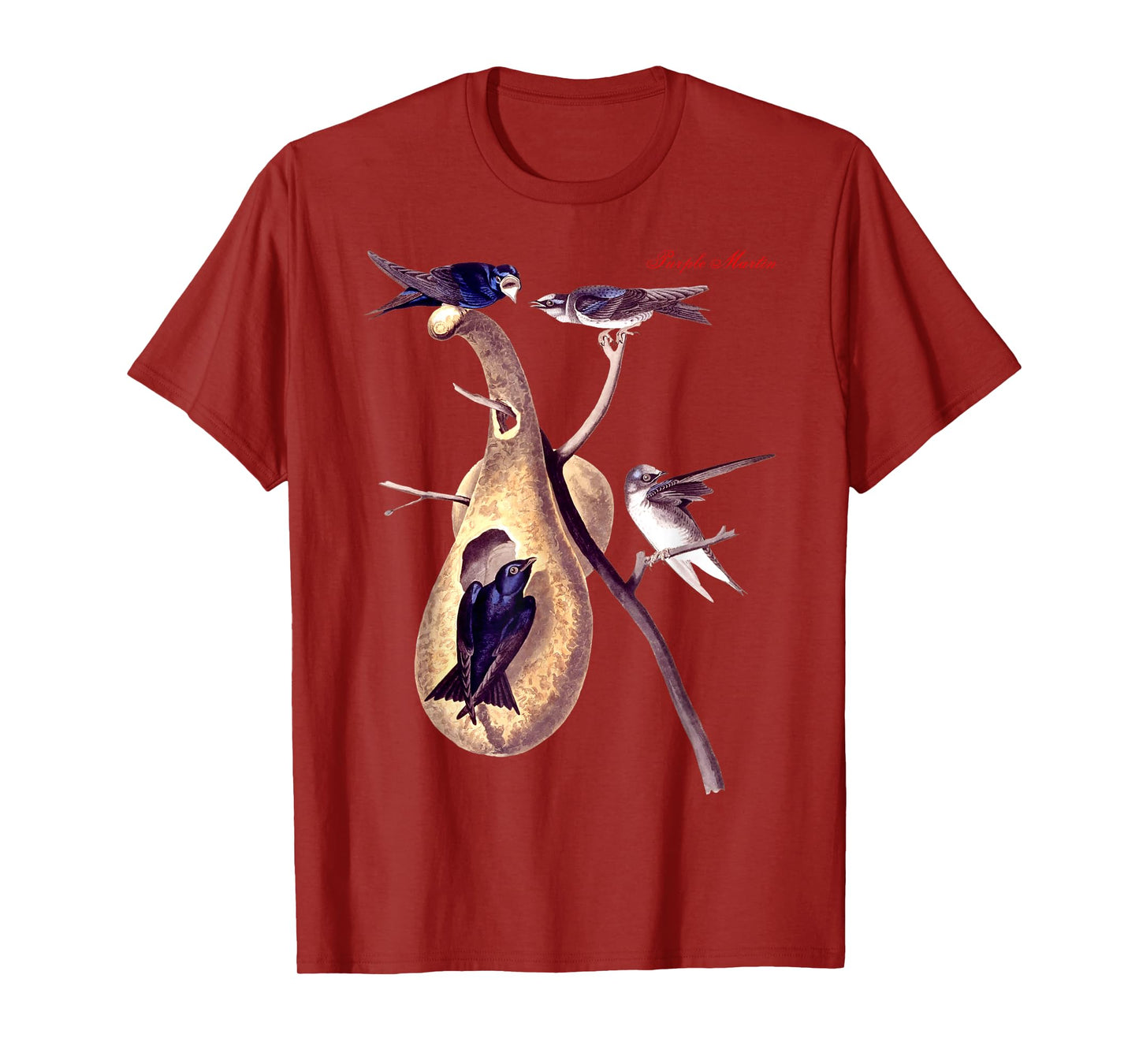Audubon Purple Martin North American Birds Education Nature T-Shirt