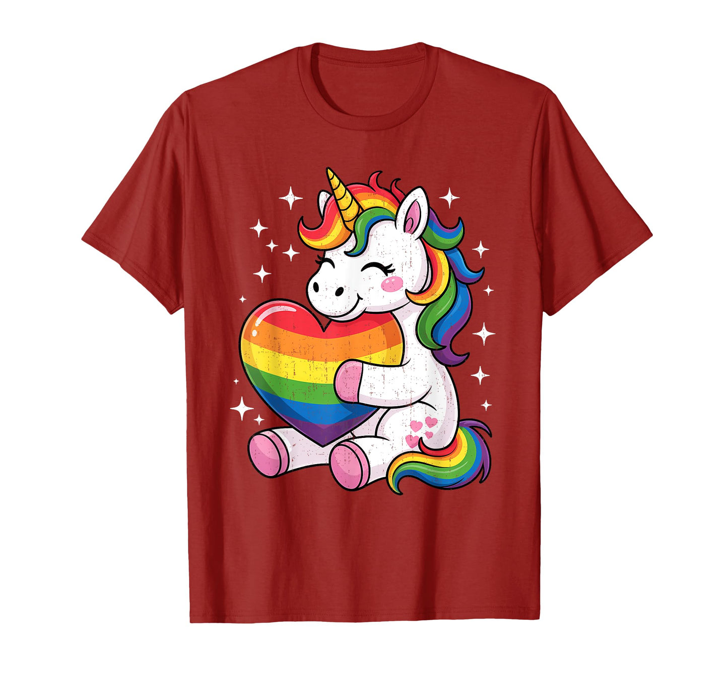 LGBTQ Rainbow Unicorn Sweet Pride Design For Kids T-Shirt