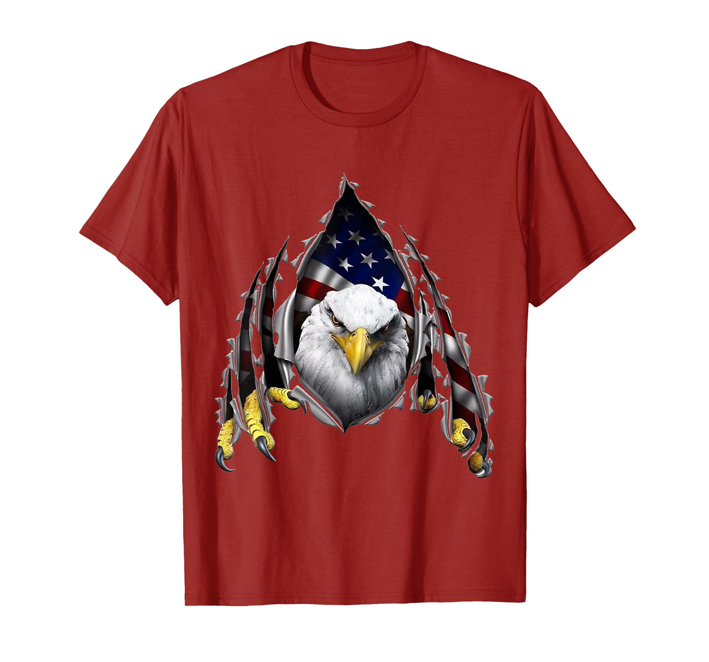 USA Flag Bald Eagle American Flag 4th Of July Women Kids Men T-Shirt