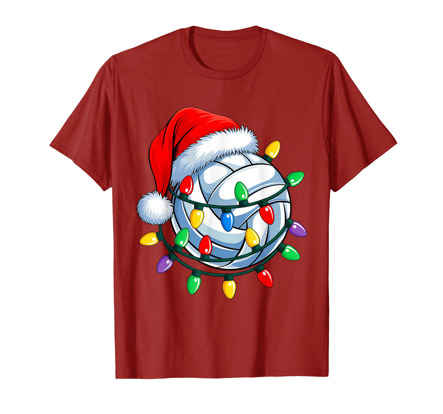 Christmas Volleyball Xmas Santa Sports Hat Mens Womens Kids T-Shirt
