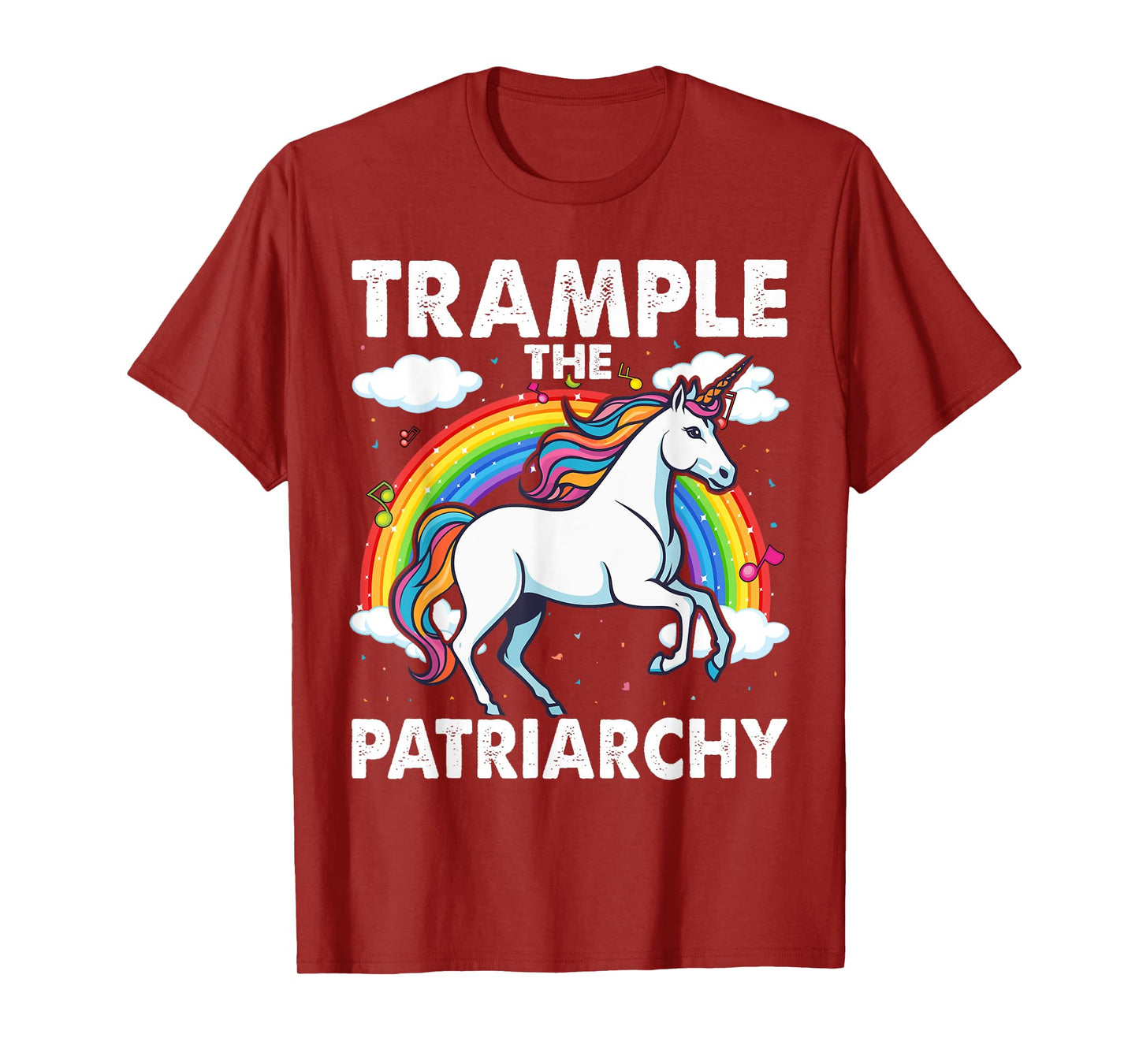 Trample The Patriarchy, Unicorn Lovers Feminist T-Shirt