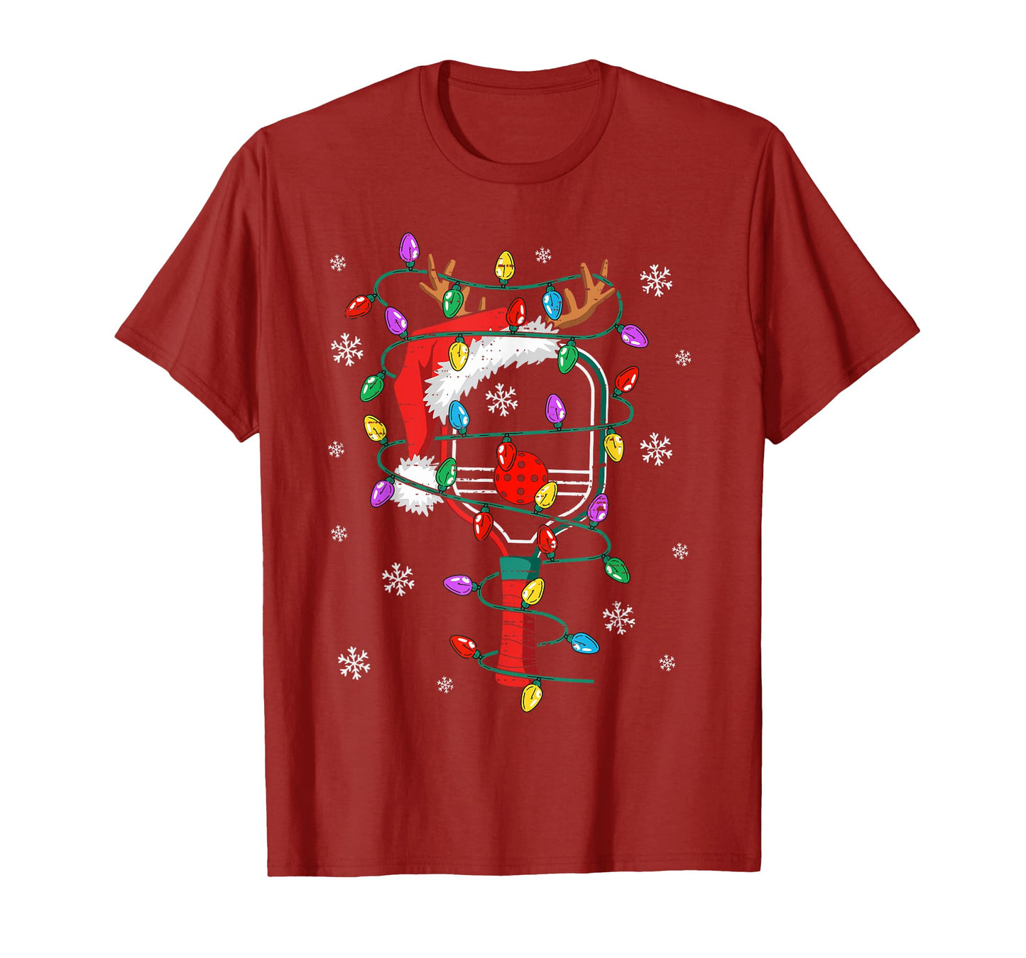 Christmas Pickleball Xmas Santa Sports Hat Mens Womens Kids T-Shirt