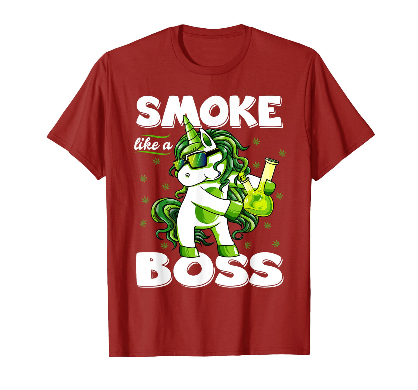Funny 420 Marijuana Weed T Shirts Unisex-Adults Black Small Modern Round Collar Short Sleeve T-Shirt 420 Unicorn Floss Like A Boss Weed Pot Leaf Marijuana T-Shirt
