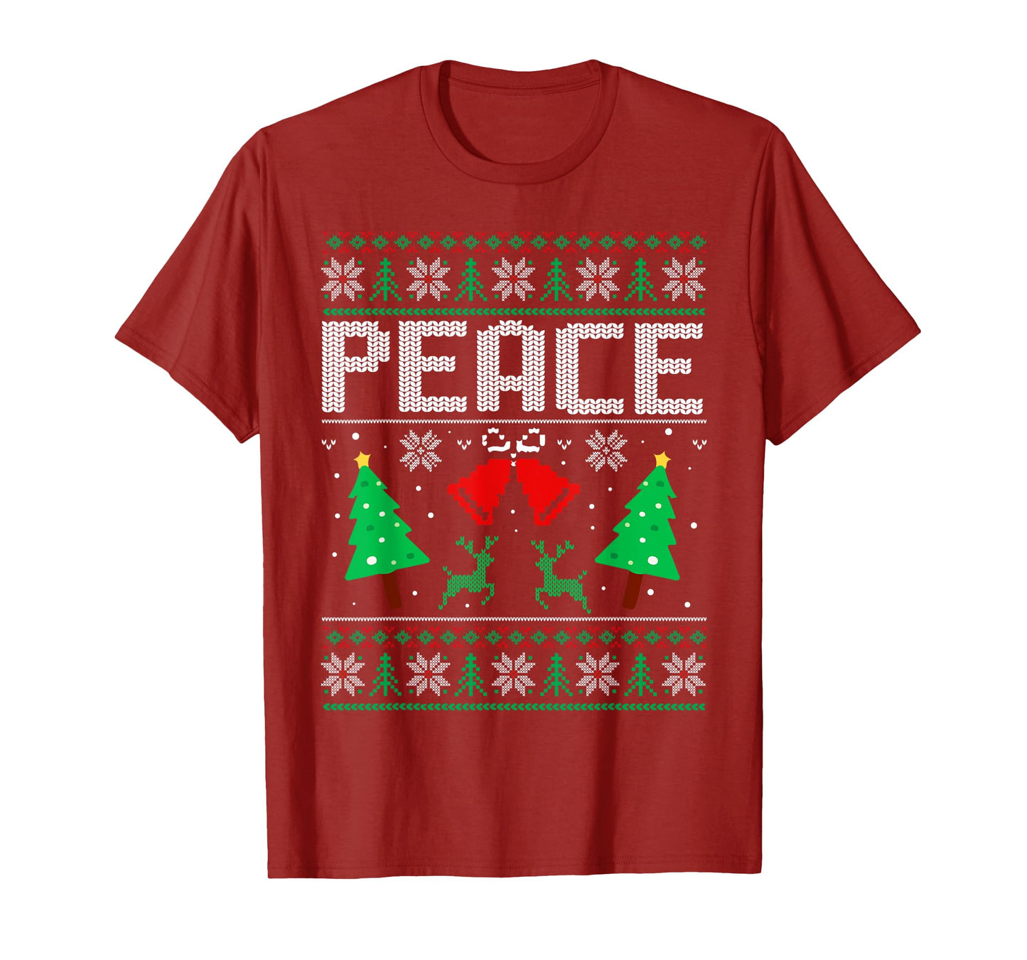 I'm Peace - I Come In Peace Couple Matching Ugly Christmas T-Shirt