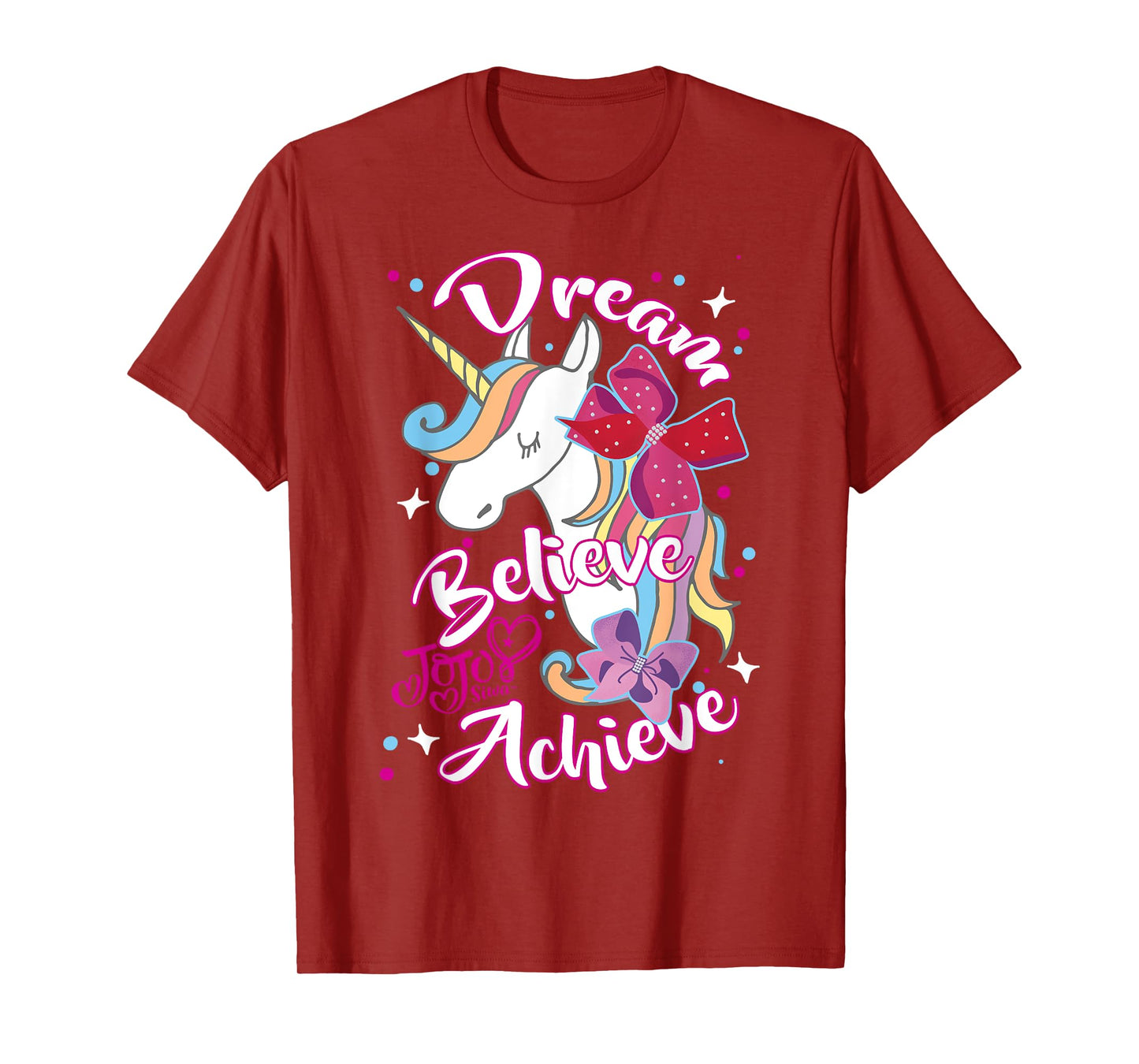 JoJo Siwa Dream Believe Achieve Unicorn T-Shirt