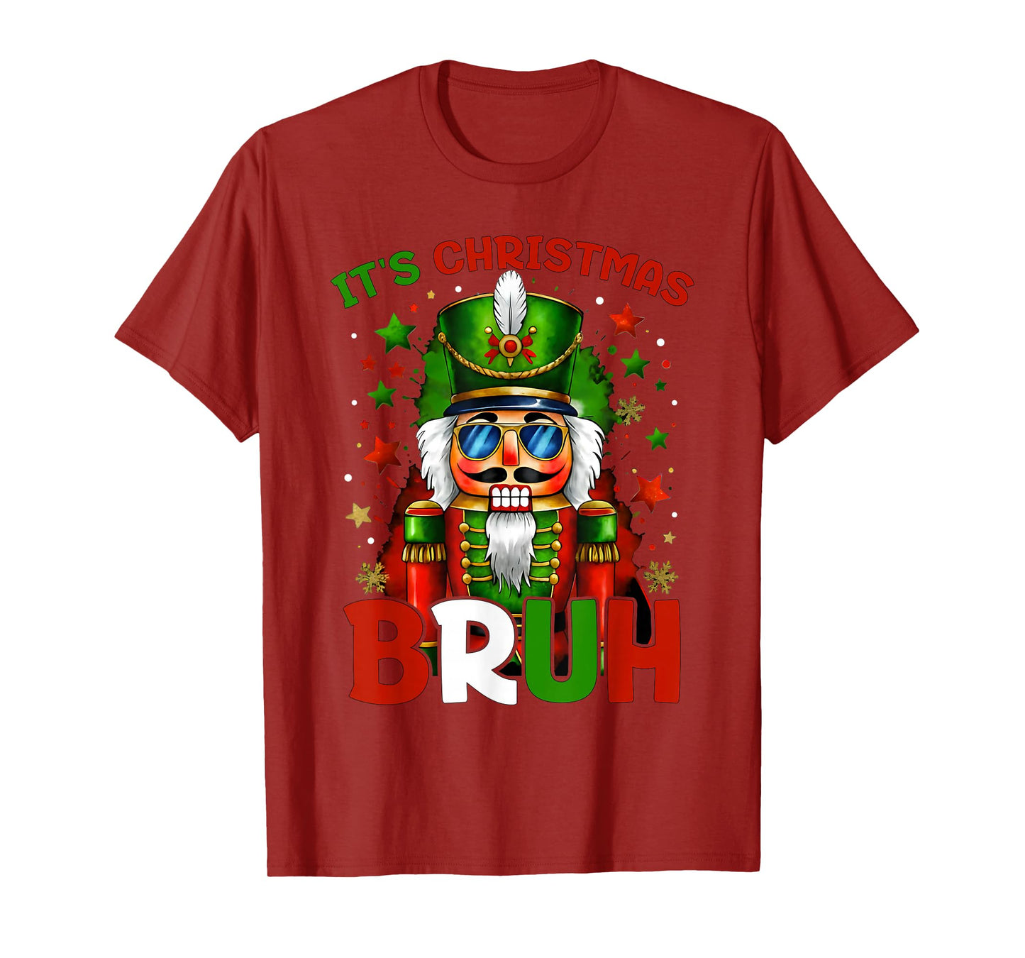 It's Christmas Bruh Nutcracker Boys Kids Xmas Christmas Men T-Shirt