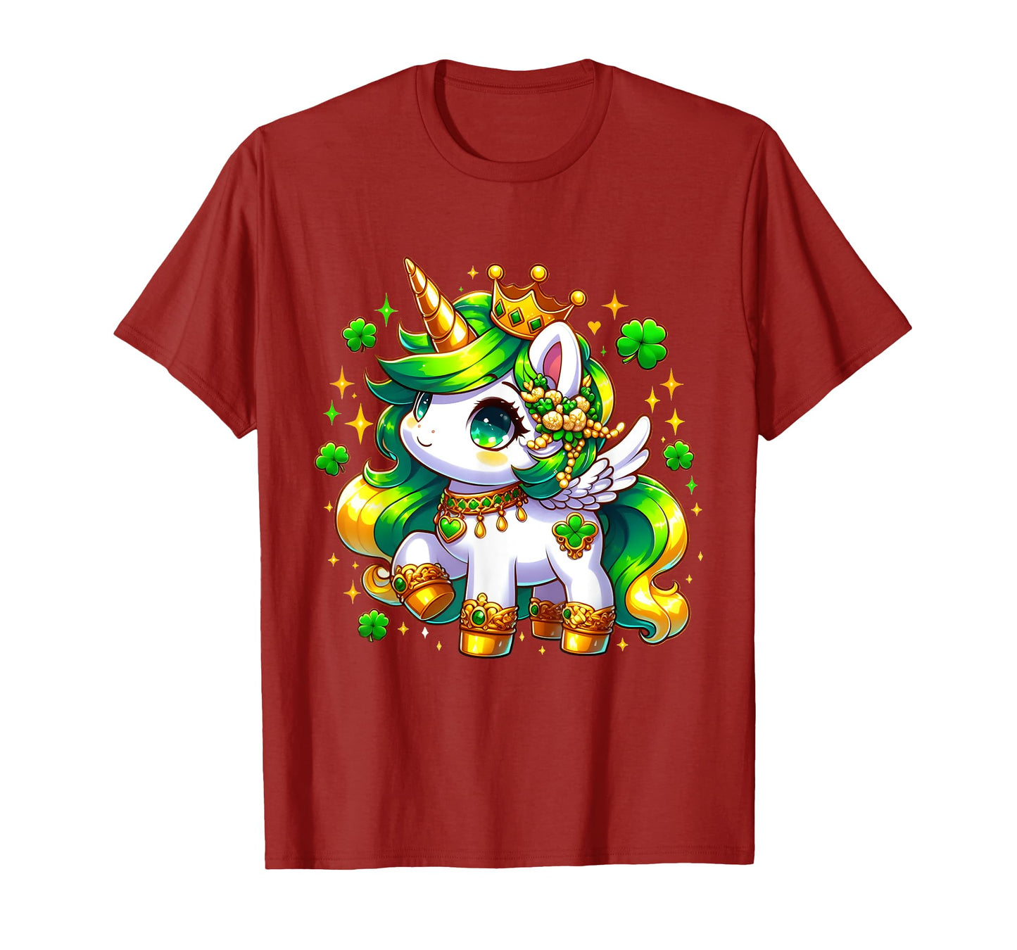 Cute Unicorn St Patricks Day Girls Kids Shamrock Lepricorn T-Shirt
