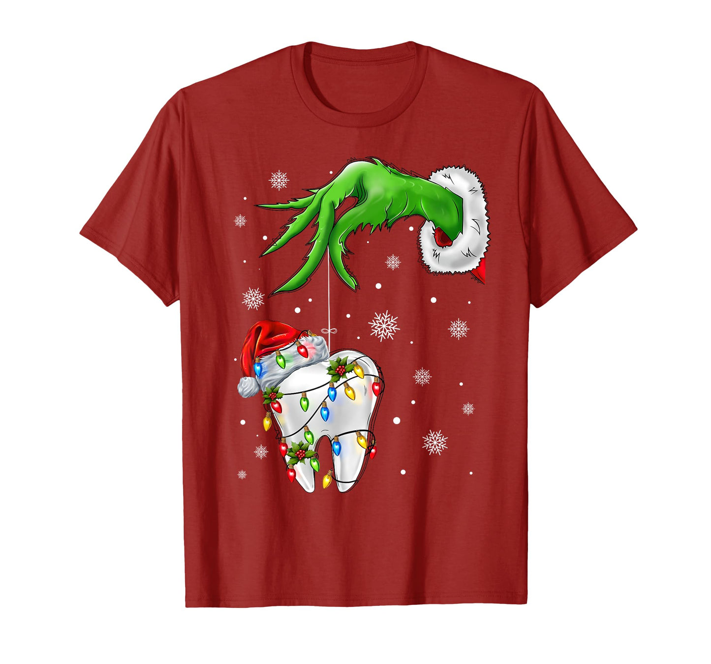 Tooth Dentist Dental Assistant Teeth Xmas Christmas Pajamas T-Shirt