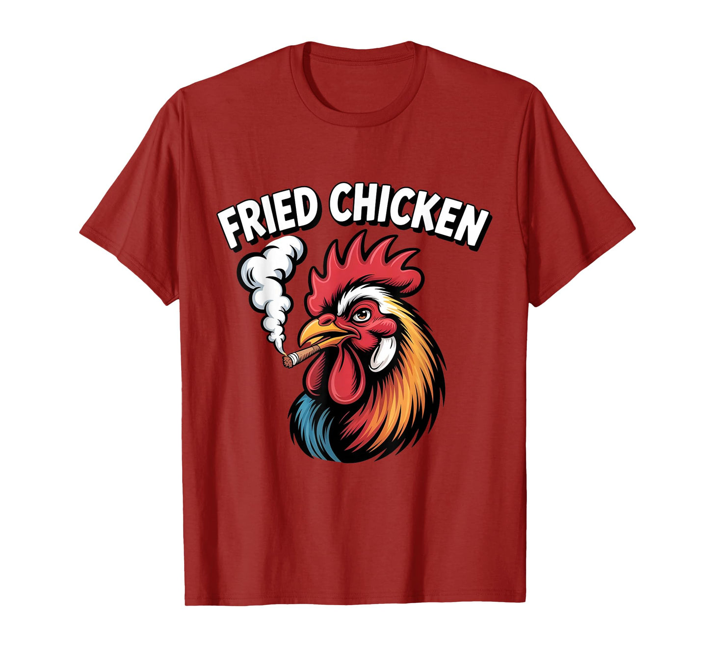 Fried Chicken 420 Weed Meme Stoner Smoking Cannabis T-Shirt