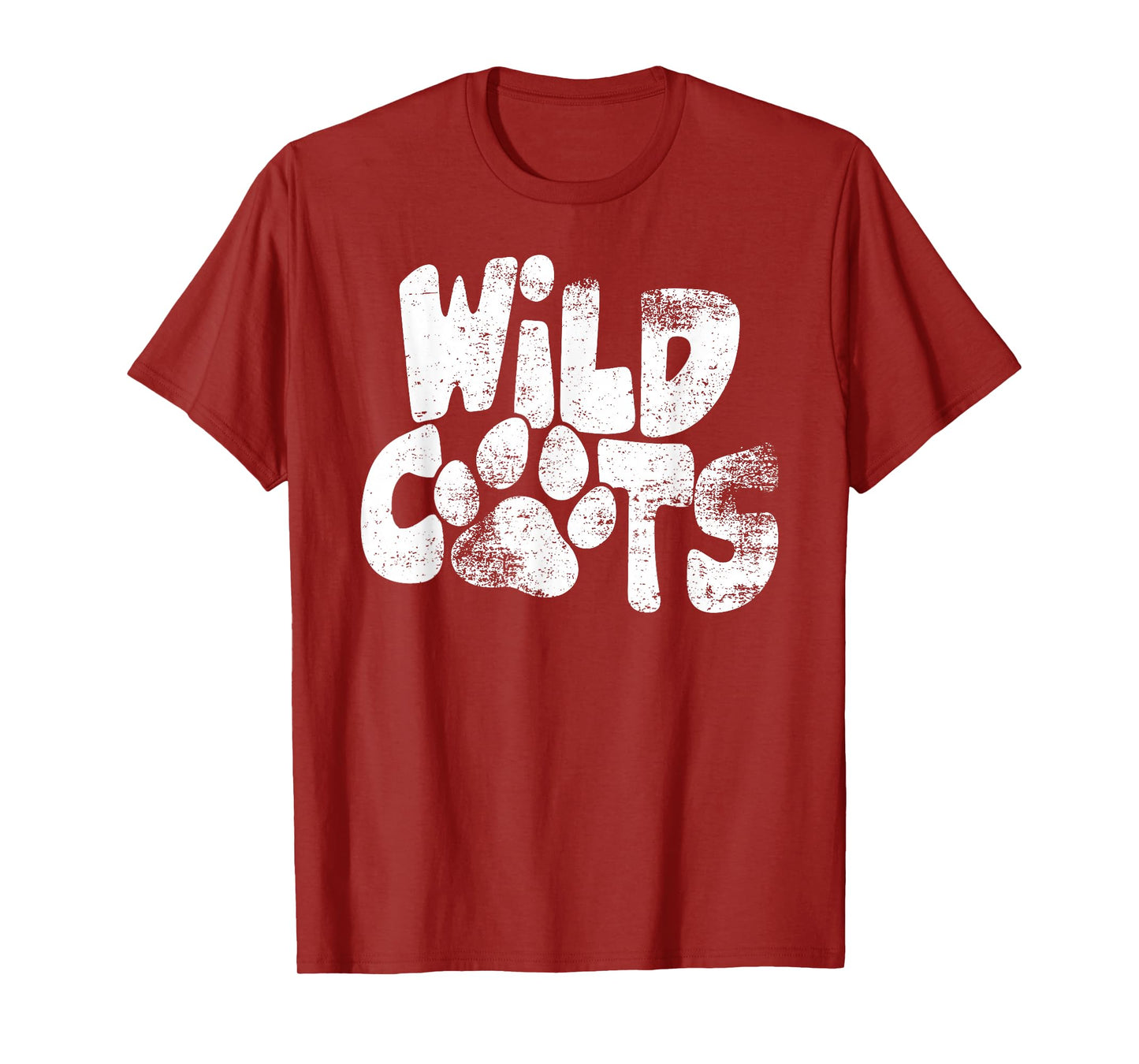 Wildcats Football School Sports Fan Team Spirit T-Shirt