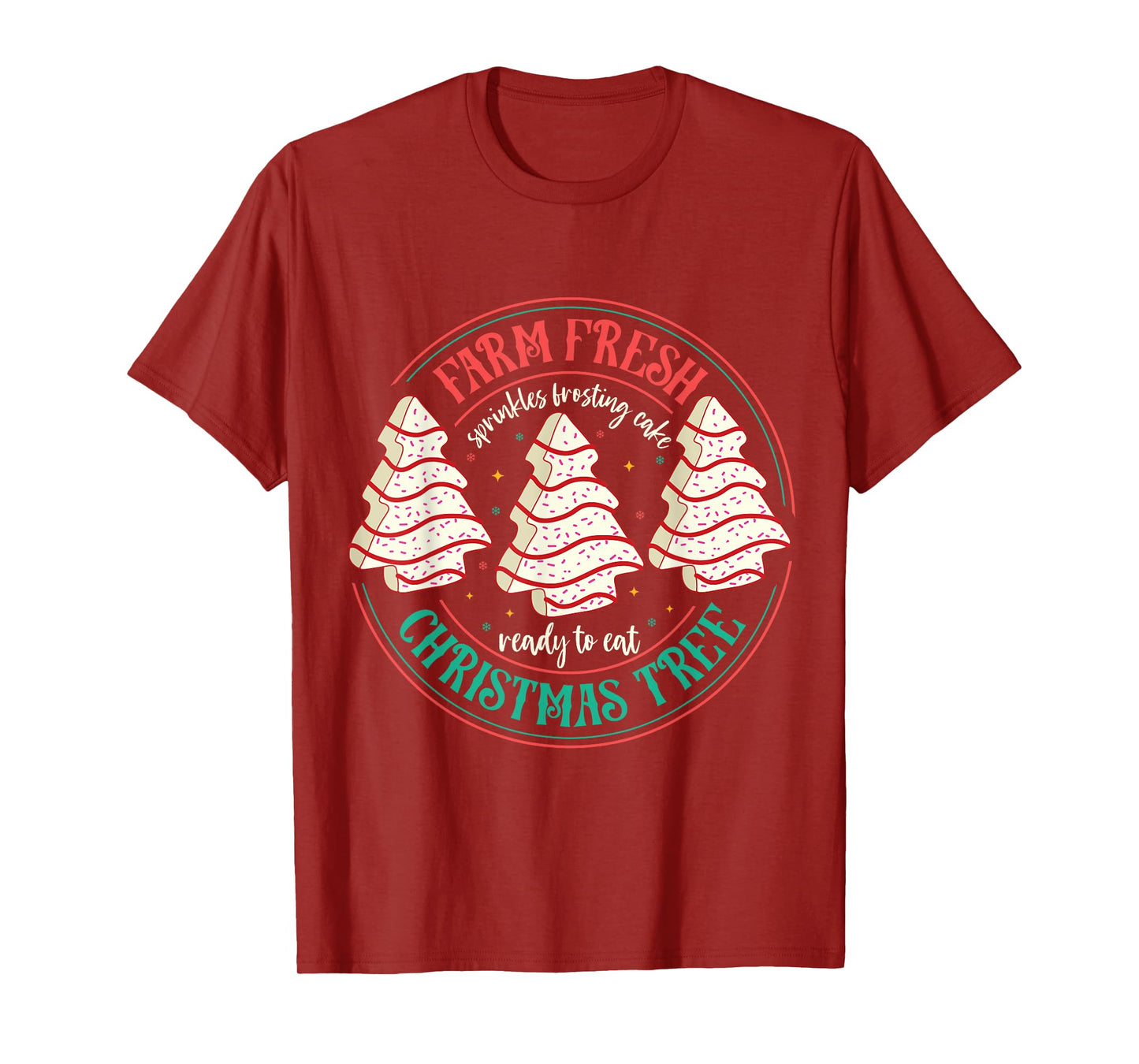 Farm Fresh Christmas Tree Cakes Unisex-Kids Black Christmas Tree Holiday T-Shirt