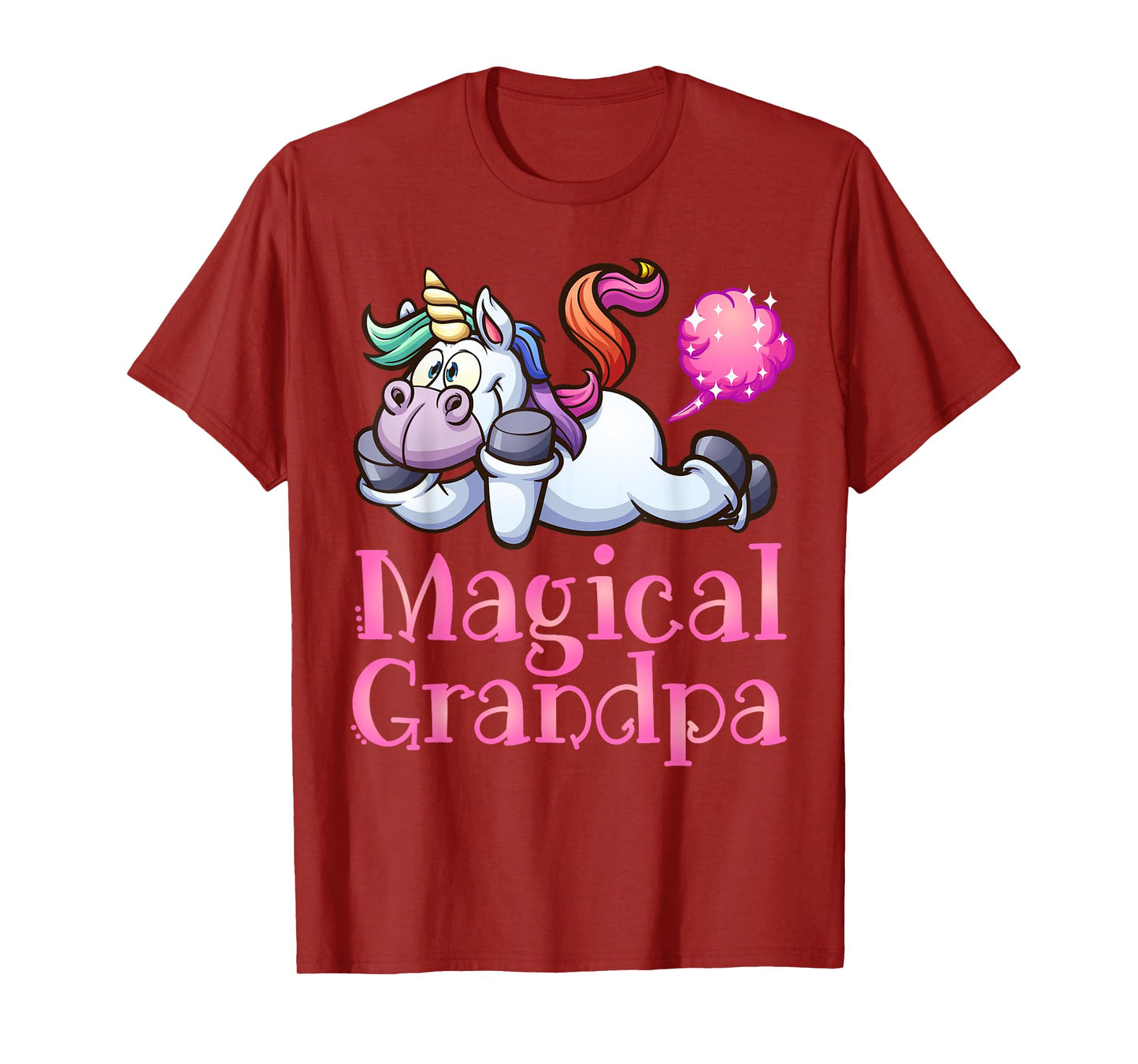 Funny Magical Grandpa, FARTING Rainbow Unicorn, Magic Gift