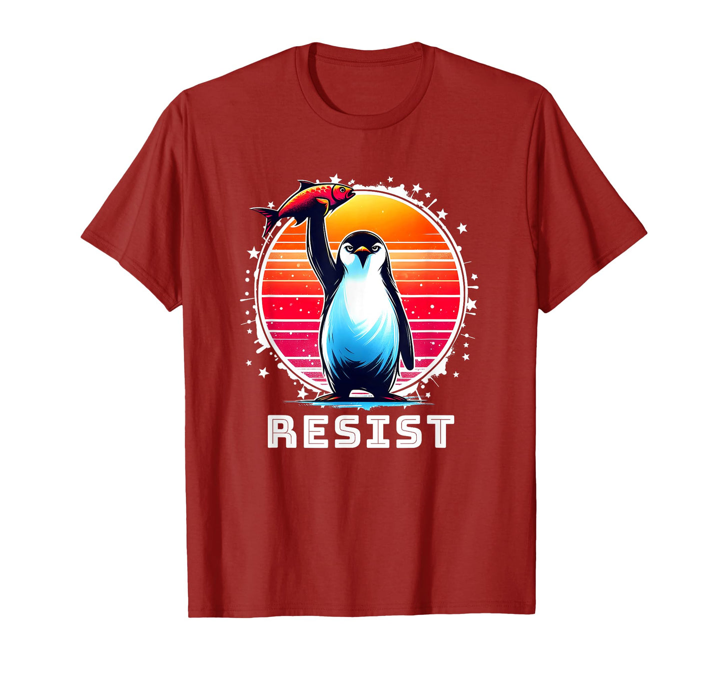 Resist Shirt Funny Resist Penguins Protest Against Tariffs T-Shirt