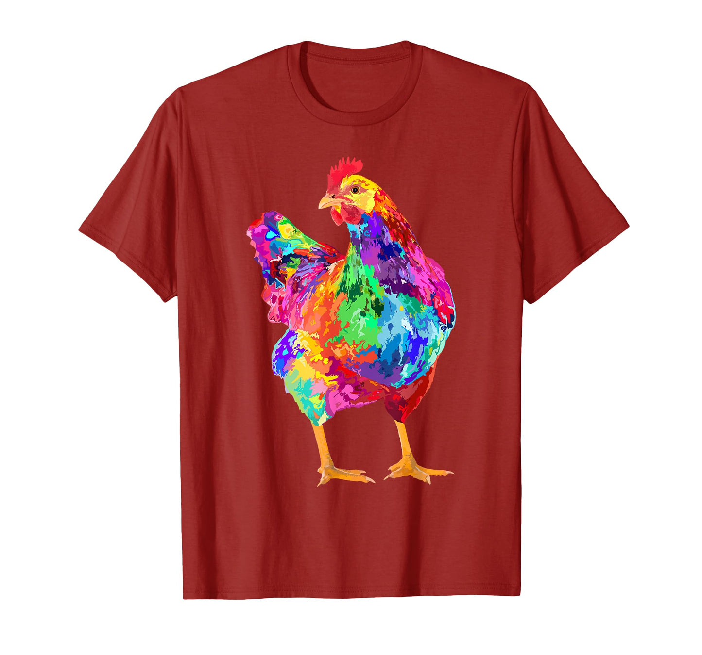 Chicken Lover Gifts Chicken Womens Colorful Cool Hen Mens T-Shirt