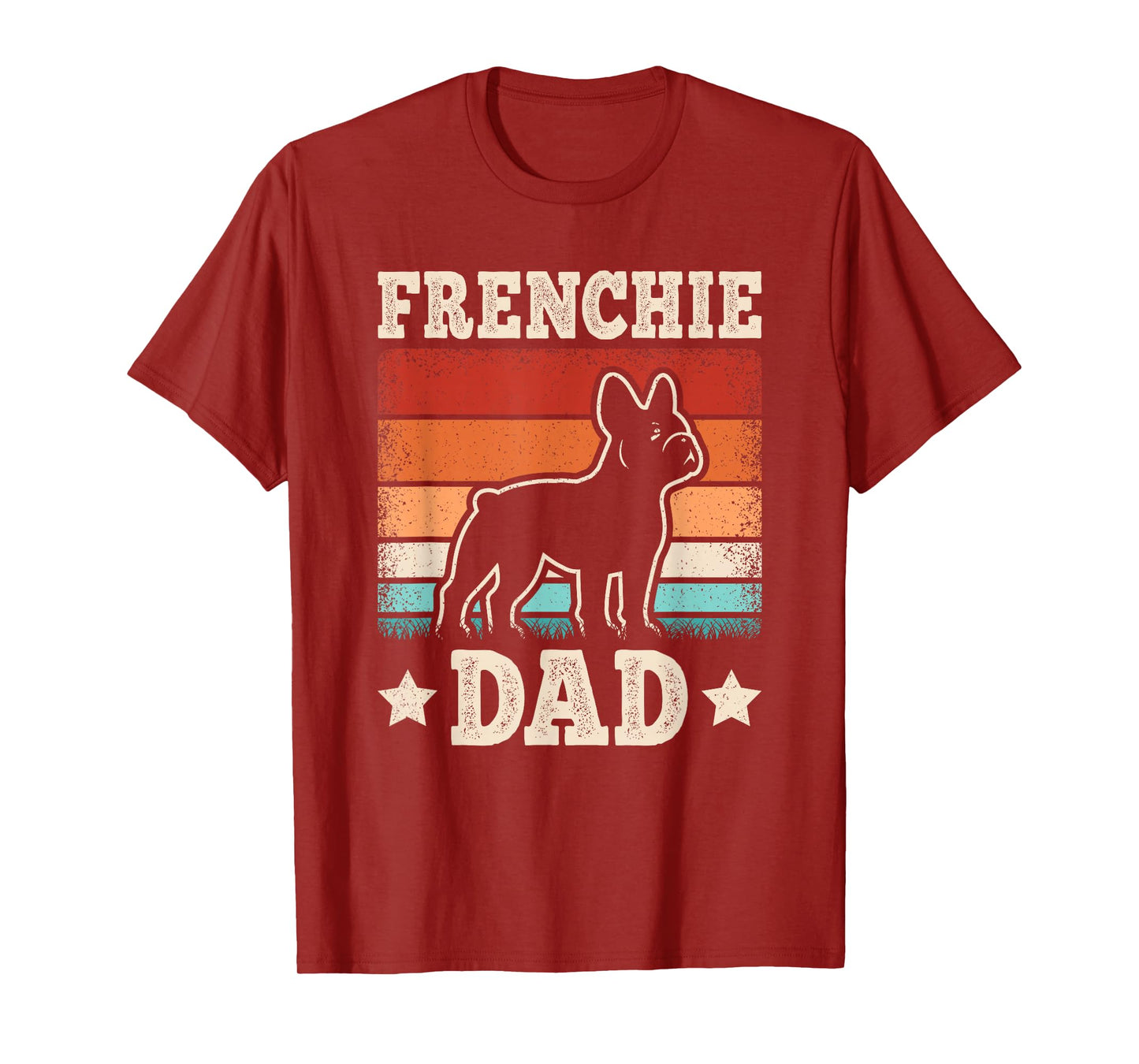 Frenchie Dad Retro French Bulldog Lover Daddy Men T-Shirt