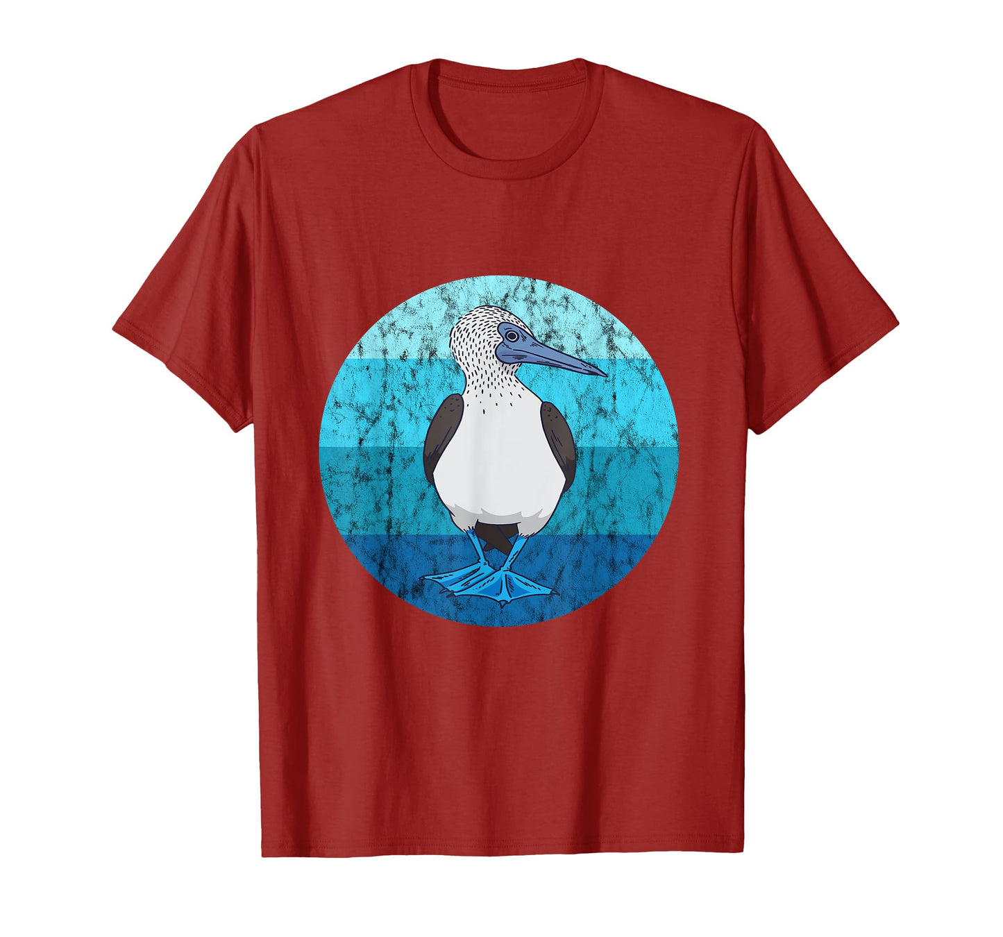 Blue-footed boobies boobies bird lovers retro vintage water T-Shirt