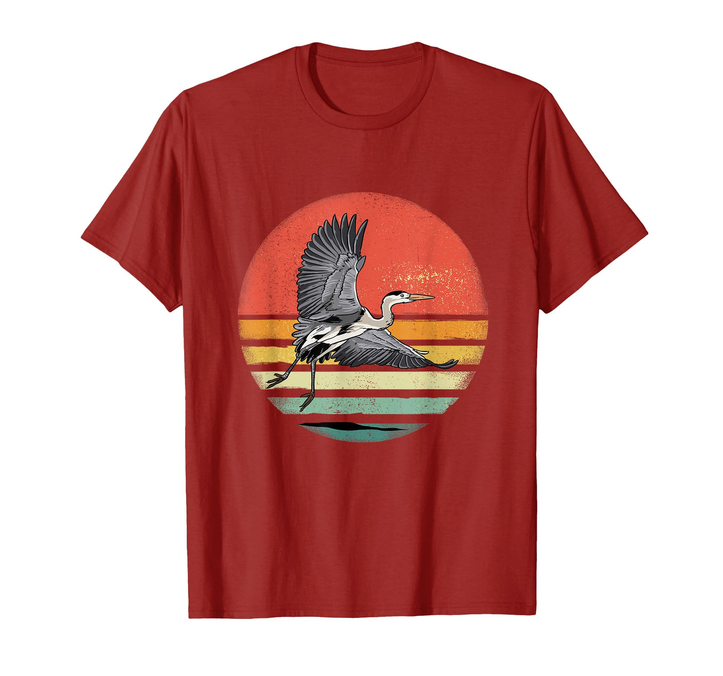 Retro Vintage Heron Lover Nature Heron Bird Watcher T-Shirt