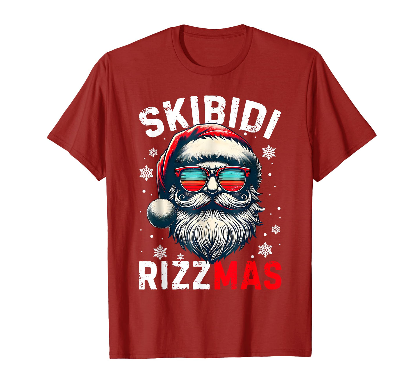 Skibidi Rizzmas Christmas Rizz Santa Claus Charisma Xmas Kid T-Shirt