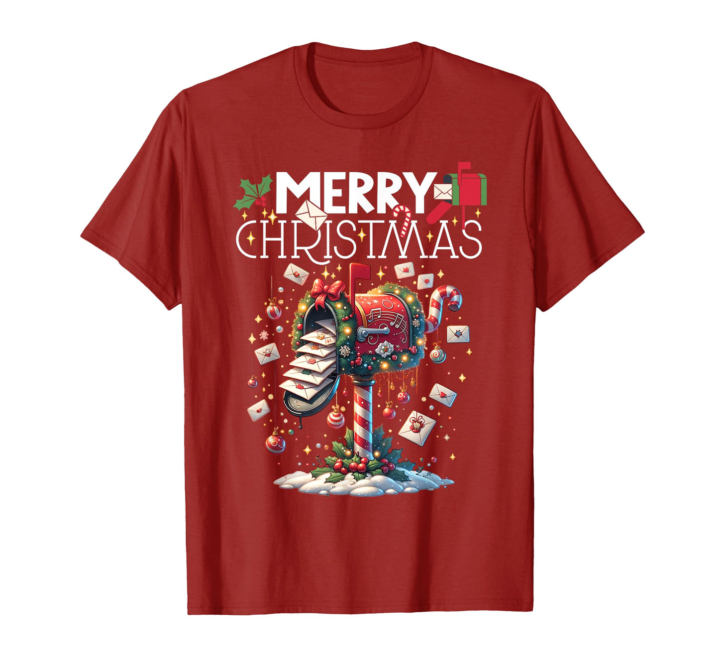 Merry Christmas Xmas Postal Worker Funny T-Shirt