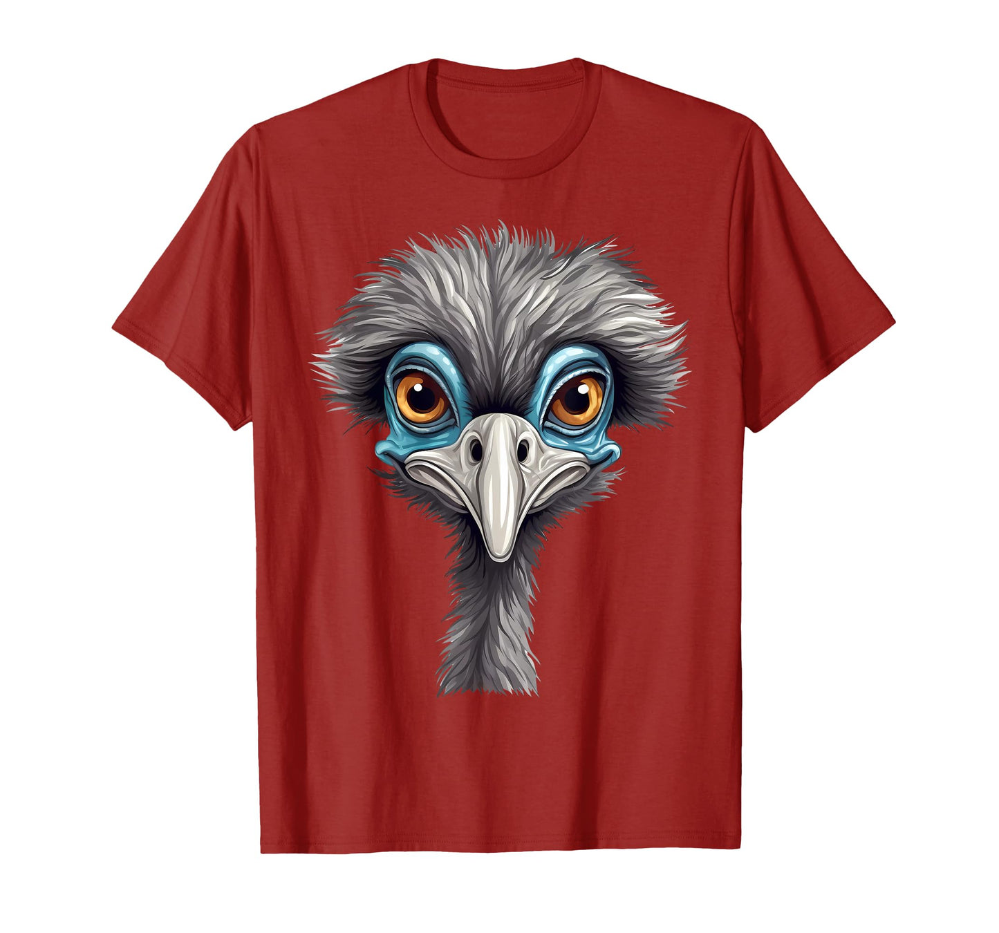 Funny Emu Lover Animal Face Ostrich T-Shirt