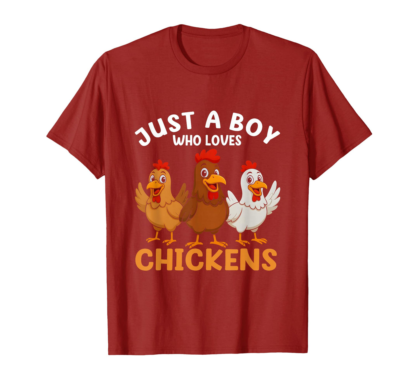 Just a Boy who loves Chickens Kids Boys Chicken T-Shirt