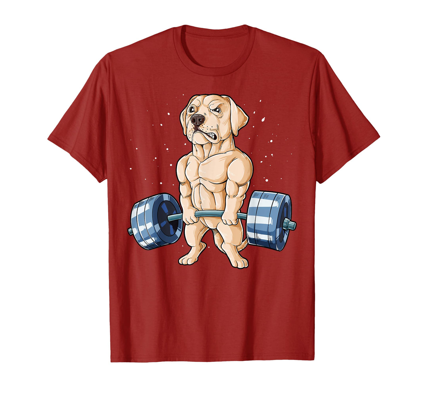 Labrador Weightlifting Funny Deadlift Men Fitness Gym Gifts T-Shirt