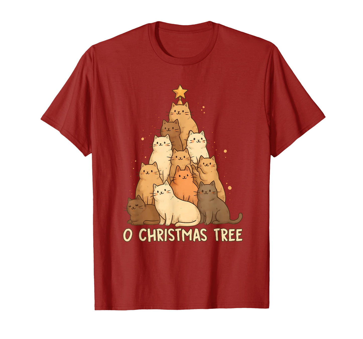 Merry Catmas Funny Christmas Tree, Cats Xmas Meow Christmas T-Shirt