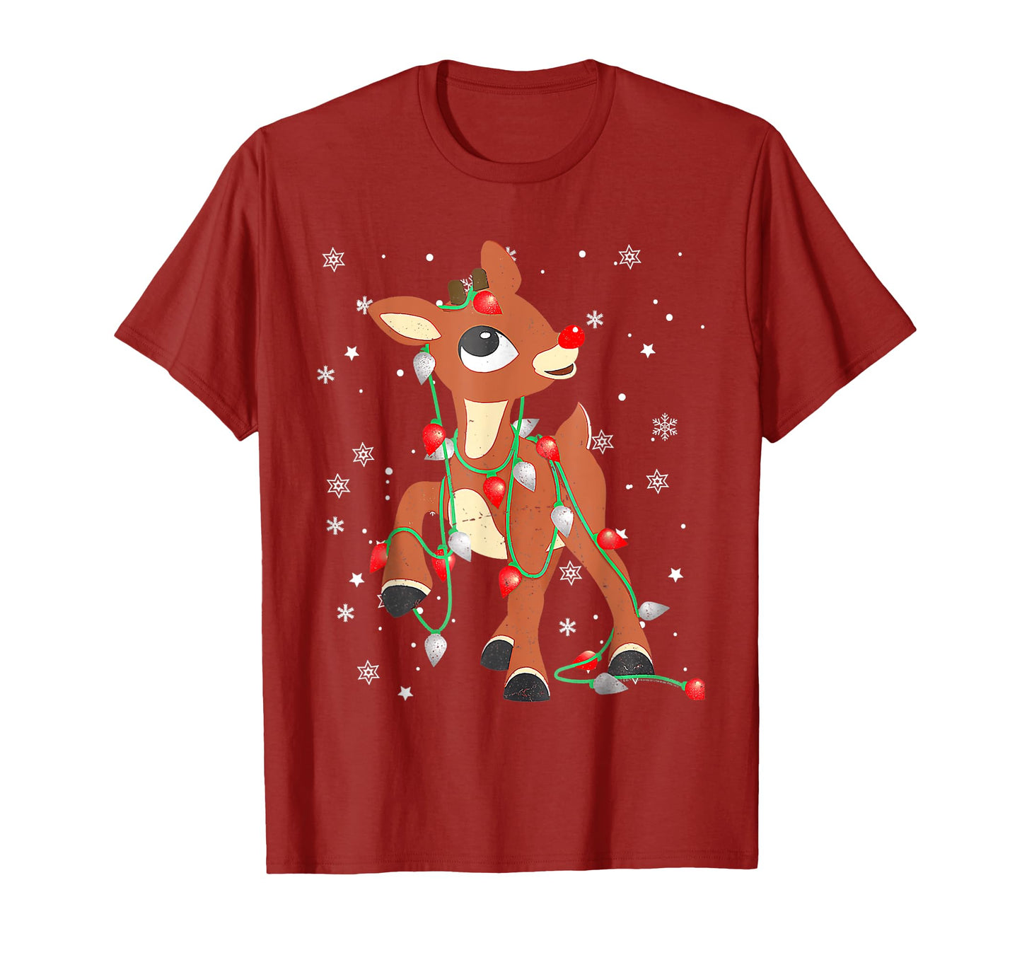 Rudolph The Red Nose Reindeer For Kids And Christmas Fan T-Shirt