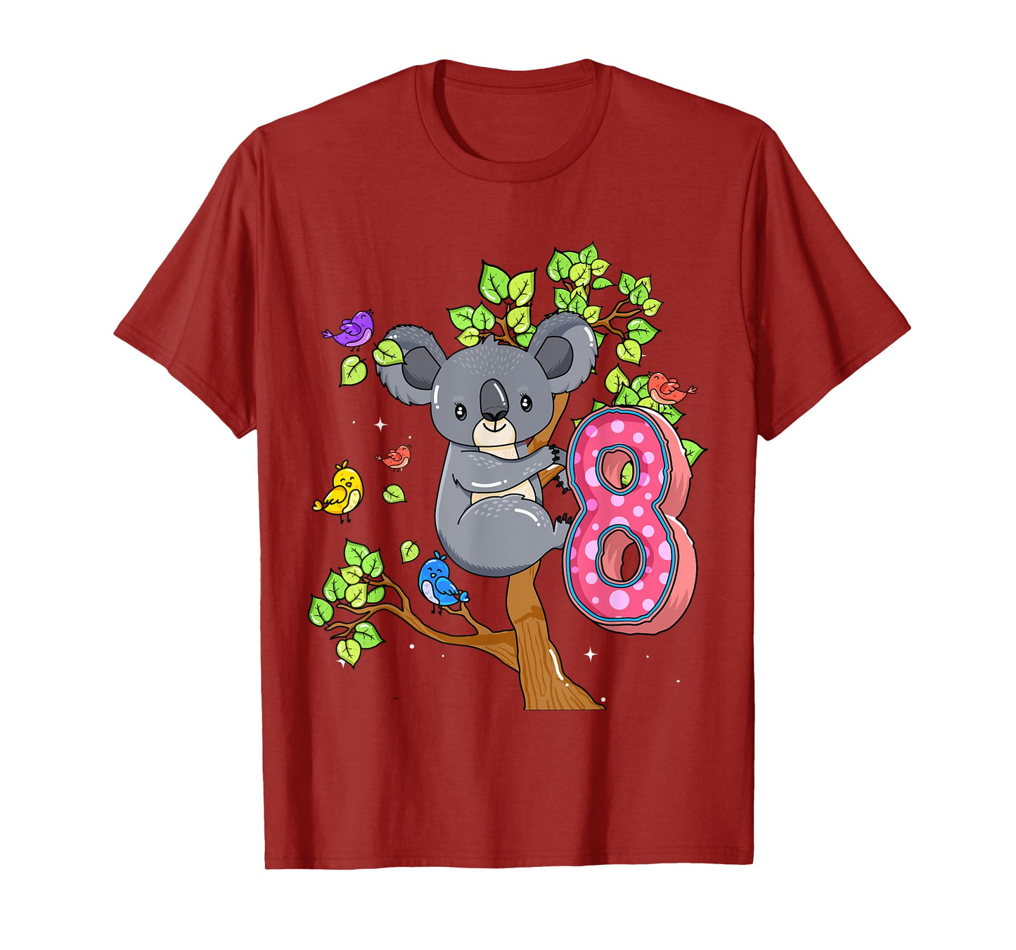 Koala Bear 8th Birthday Girl 8 Year Old Birthday Koalas Bday T-Shirt