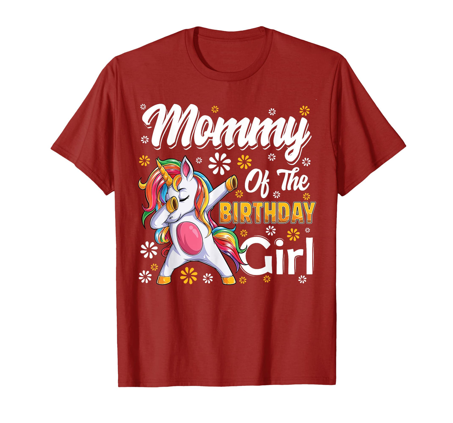 awesome dabbing unicorn birthday Mommy Family Matching T-Shirt