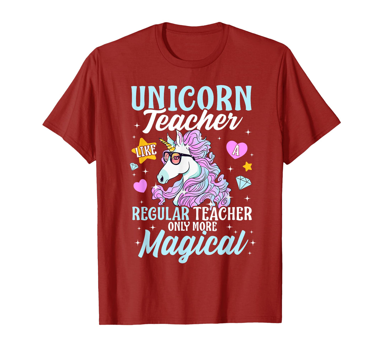 Unicorn Teacher Back To School Cute Magic Teacher Men Women Kids T-Shirt