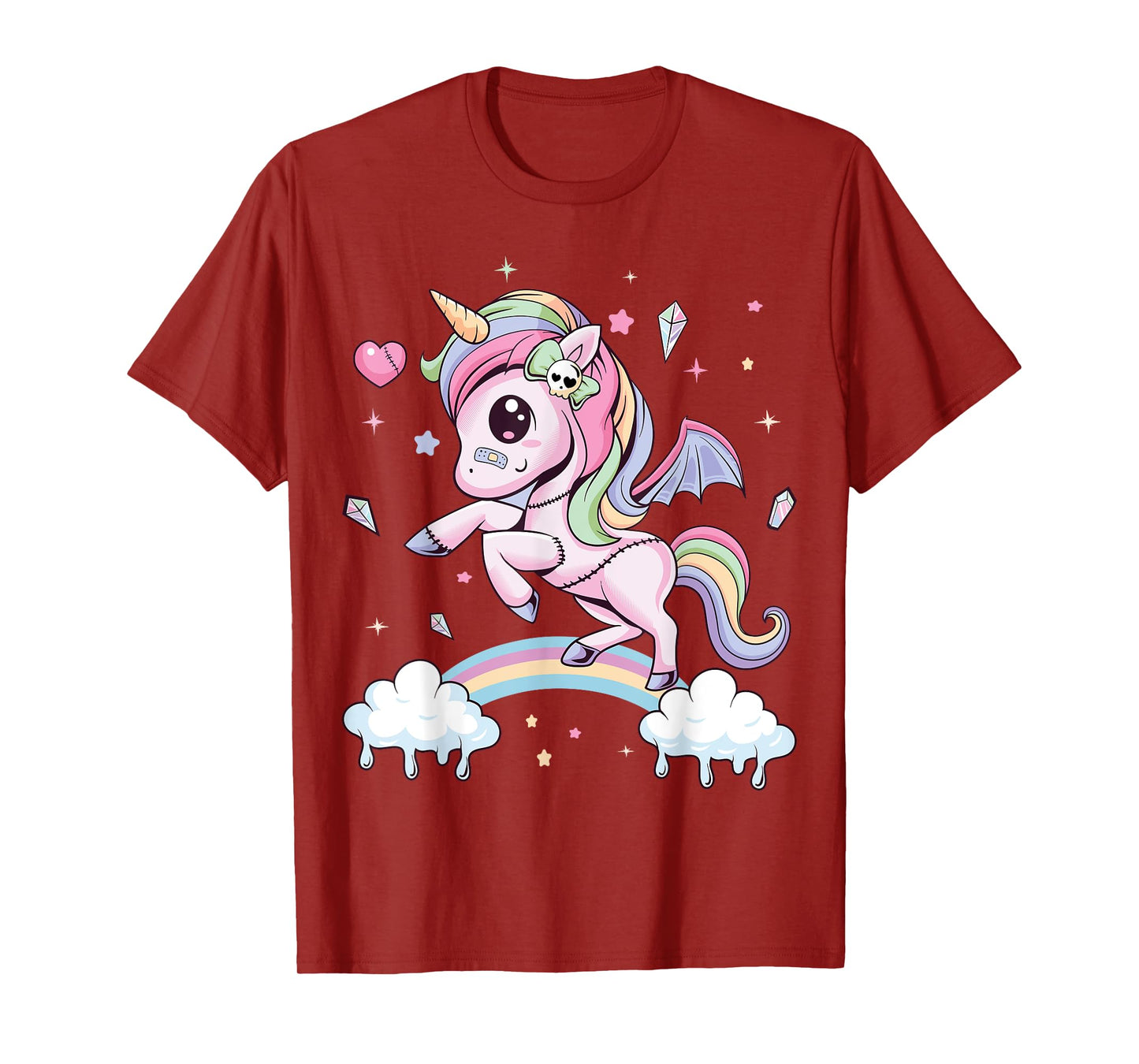 Pastel Goth Cute Creepy Unicorn Wiccan Kawaii Menhera Witchy T-Shirt