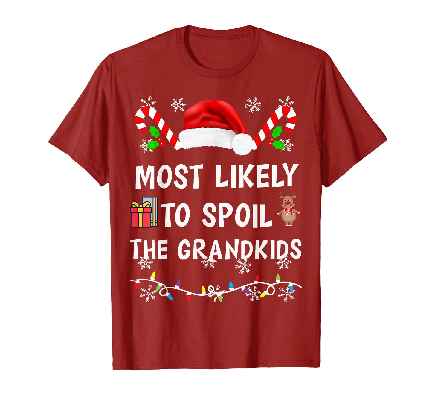 Most Likely To Spoil The Grandkids Family Matching Christmas T-Shirt