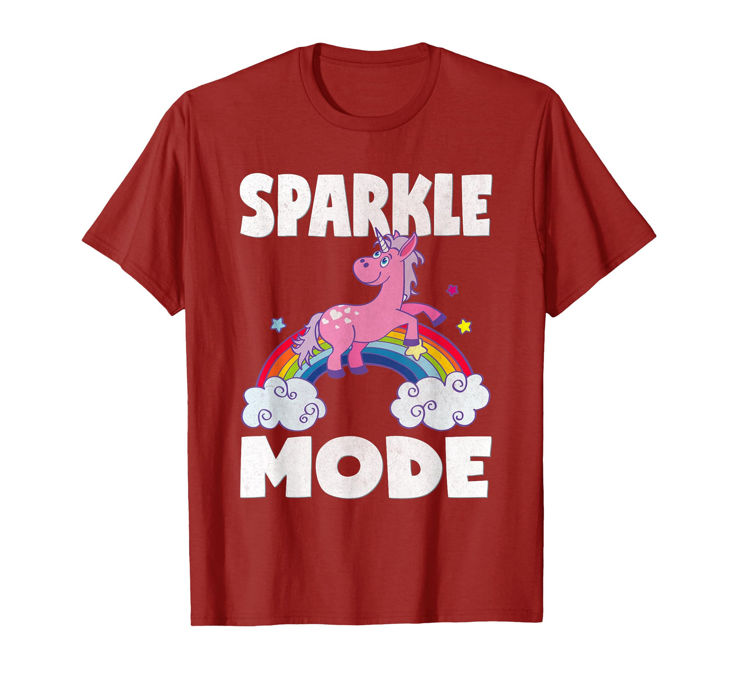 Sparkle Mode Unicorns Magic Sparkle Rainbow Unicorn T-Shirt T-Shirt