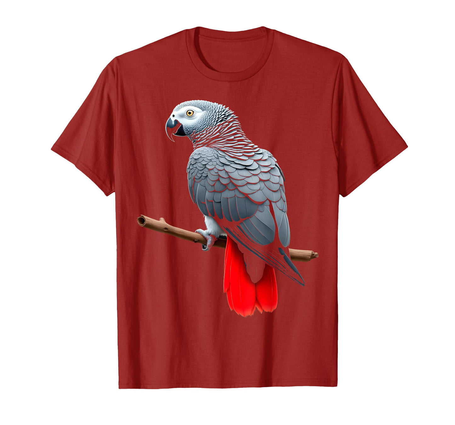 African Grey Parrot Art for Bird Lovers T-Shirt