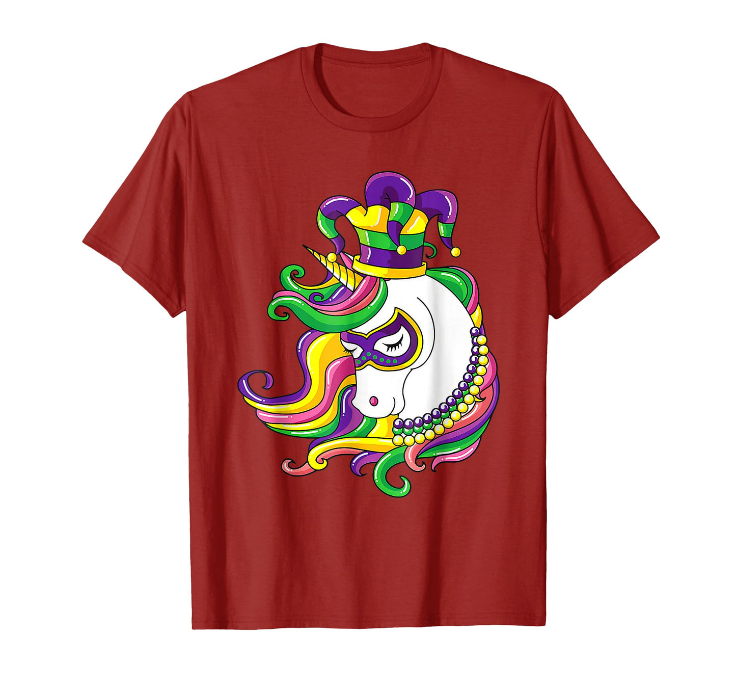 Cute Unicorn Shamrock Mardi Gras Day Girls Kids Lepricorn T-Shirt