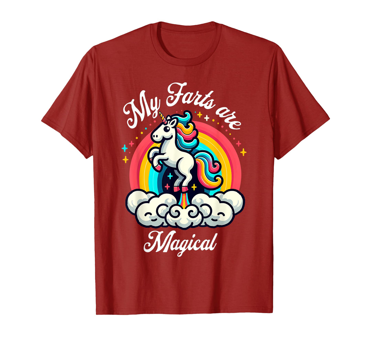 My Farts Are Magical Unicorn Rainbow Funny Farting Unicorn T-Shirt