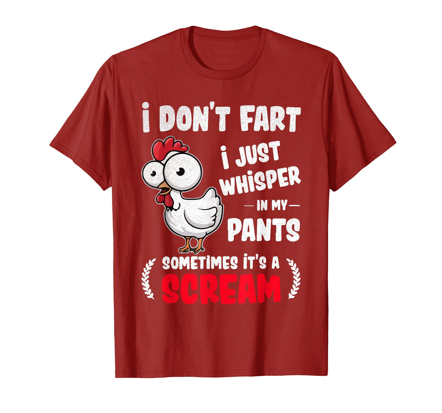 Funny Chicken Fart Joke Humor for Friends and Family T-Shirt